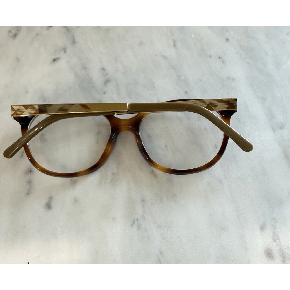 BURBERRY B 2142 3316 51-17 140 Havana With A Case Authentic Hard To Find - Picture 10 of 14